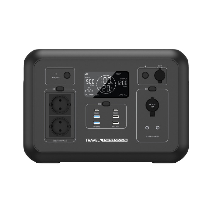 Портативна електростанція Volt Polska TRAVEL POWERBOX 2400 (1200 Вт)