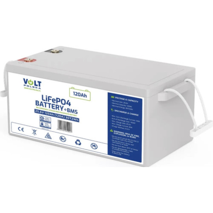 Акумулятор Volt Polska LiFePO4 25,u6V 120Ah/120A + BMS