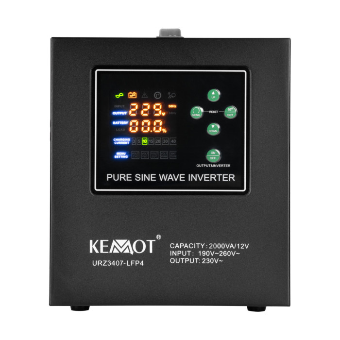 Джерело безперебійного живлення KEMOT PROsinus 2000-LFP4 12/230 V (2000VA/1200W) URZ-3407-LFP4 (LIFEP04)