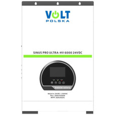 Сонячний інвертор Volt Polska SINUS PRO ULTRA-HV 6000 24/230V (3000/6000W) + 80A MPPT (450V)