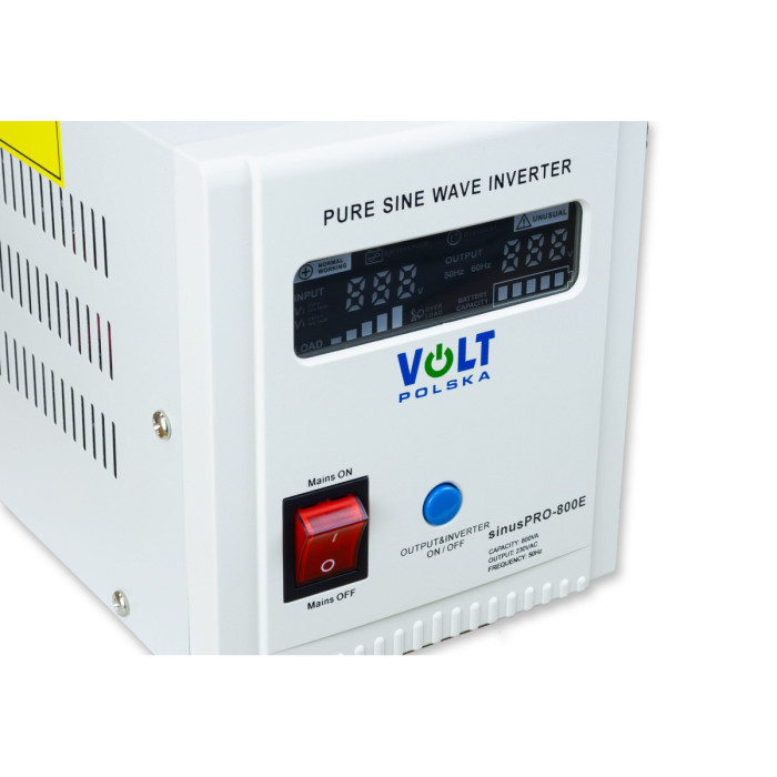 Джерело безперебійного живлення Volt Polska SINUS PRO 800E 12V/230V (500/800 Вт)