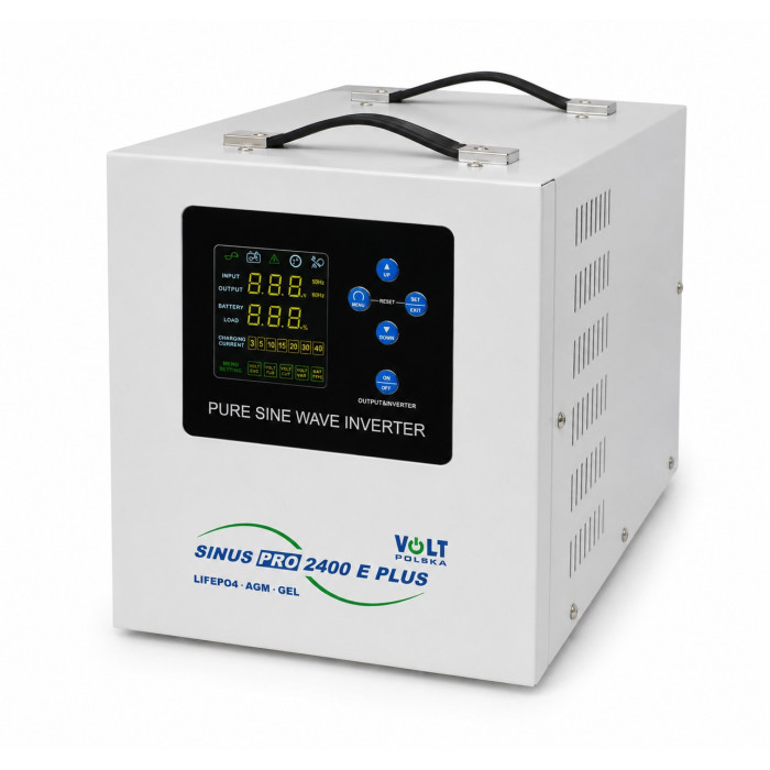 Джерело безперебійного живлення Volt Polska SINUS PRO 2400 E PLUS 12V/230V (1600/2400 Вт) (LiFePO4, AGM, GEL)