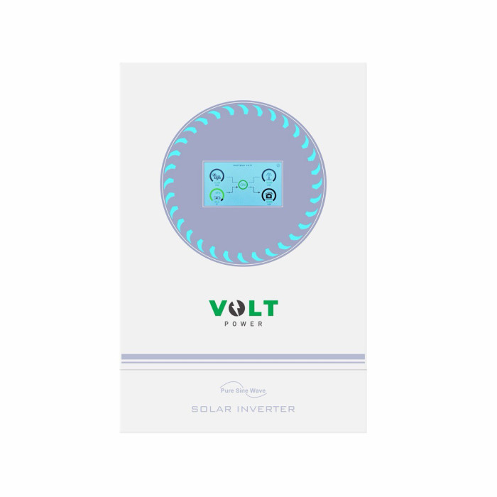 Гібридний сонячний інвертор з подвійним виходом  Volt-Power BH4024-4000W/8000VA 24V-220V (LiFePO4, GEL, AGM)